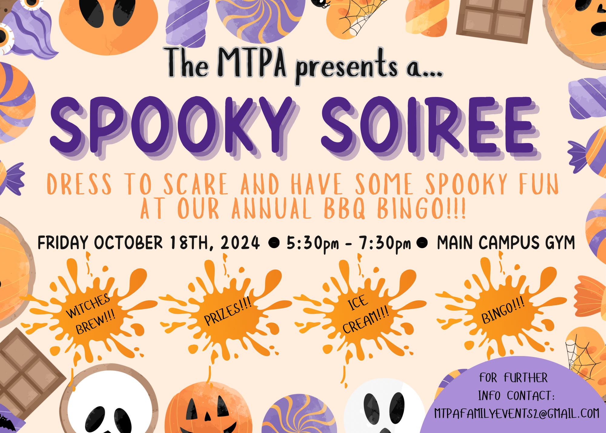 Spooky Soiree BBQ Bingo